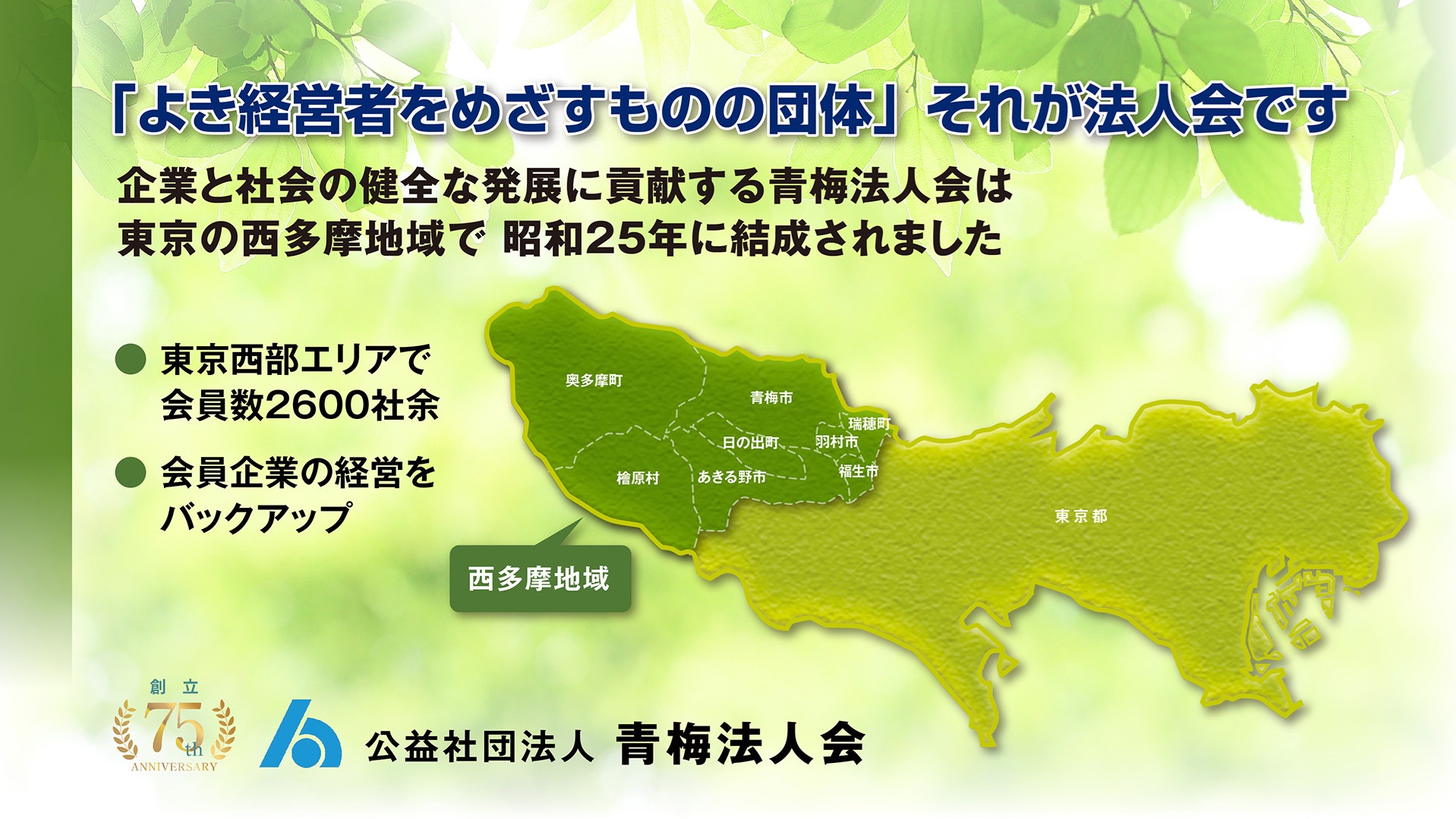 西多摩地域地図